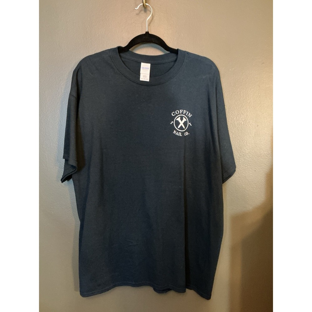 Gildan Coffin Nail Co Black Skate Graphic T Shirt XL Extra Large